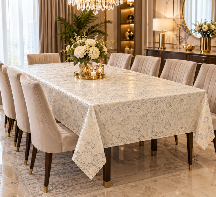 Lace Table Cover – Elegant Decorative Dining Tablecloth for Home