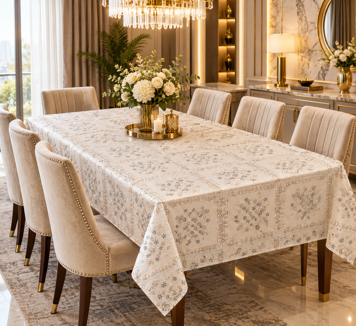 Lace Table Cover – Elegant Decorative Dining Tablecloth for Home