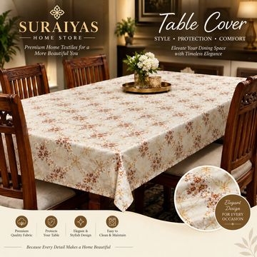 Dining Table Cover | Premium & Stylish Tablecloth – Suraiyas Home Store