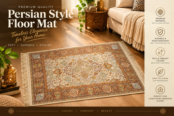 Decorative Floor Mat | Stylish Home & Living Room Mat 40 * 60 cm