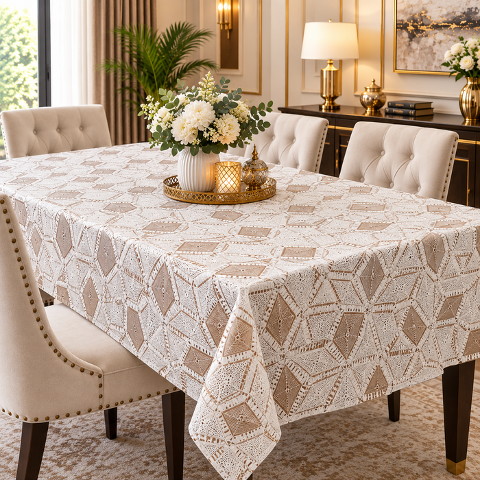 Lace Table Cover – Elegant Decorative Dining Tablecloth for Home
