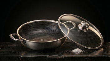 Presto Premium Karahi Cooking Pot with Lid | 26cm, 28cm & 30cm