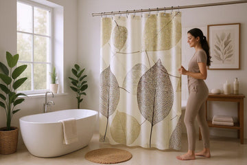 Waterproof Shower Curtain – 200 × 180 cm | Easy Clean & Bathroom Splash Protection
