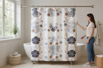 Waterproof Shower Curtain – 200 × 180 cm | Easy Clean & Bathroom Splash Protection