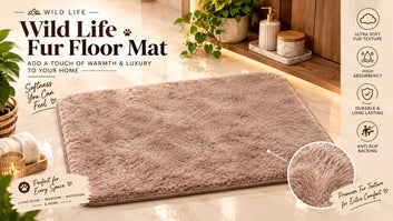 Wild Fur Floor Mats – 40 × 60 cm