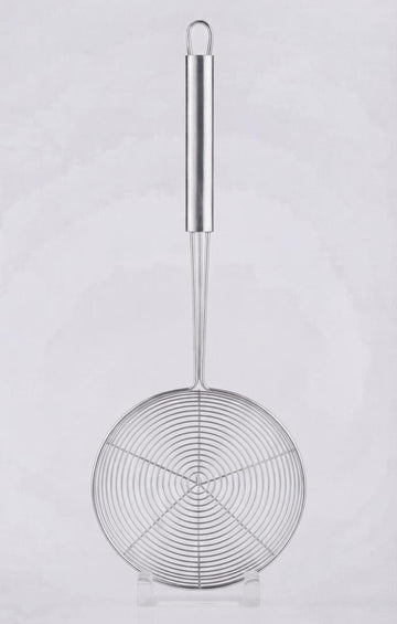 Stainless Steel Spider Strainer Skimmer Spoon | Wire Mesh Oil Strainer for Deep Frying & Cooking