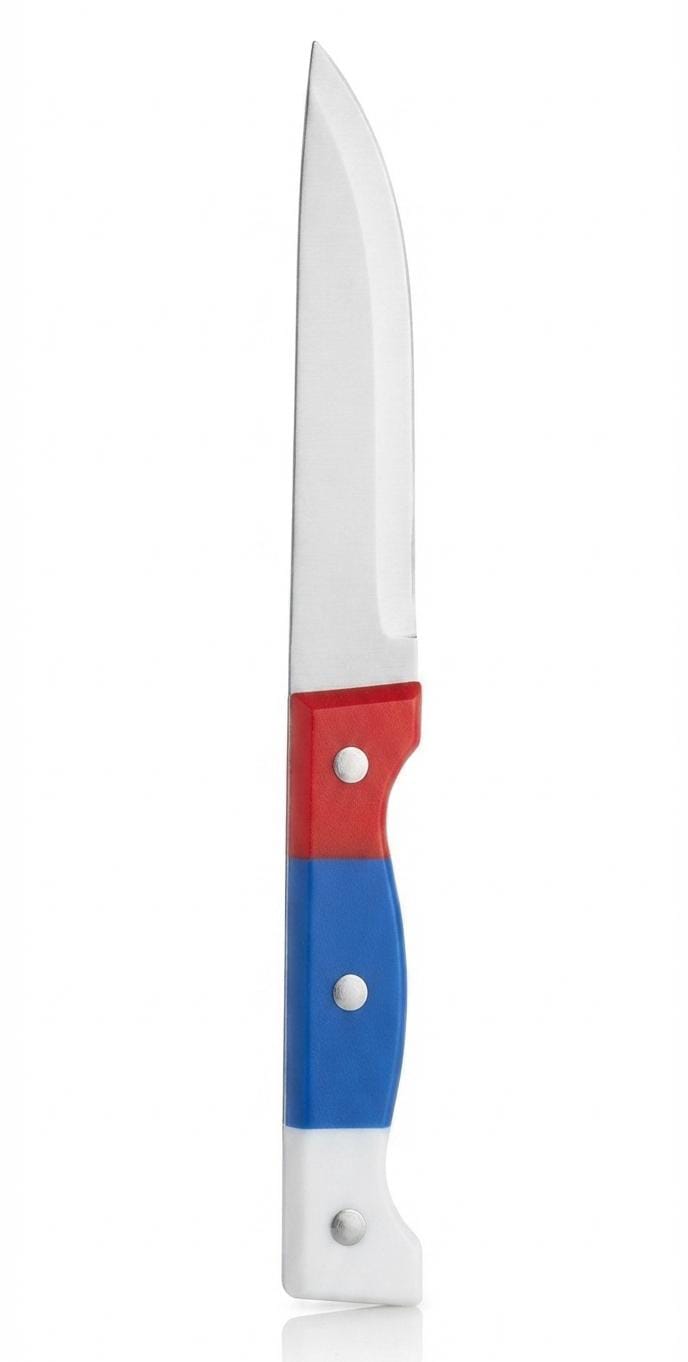 Stainless Steel Chef Knife – Large Kitchen Cutting & Slicing Knife with Comfortable Handle