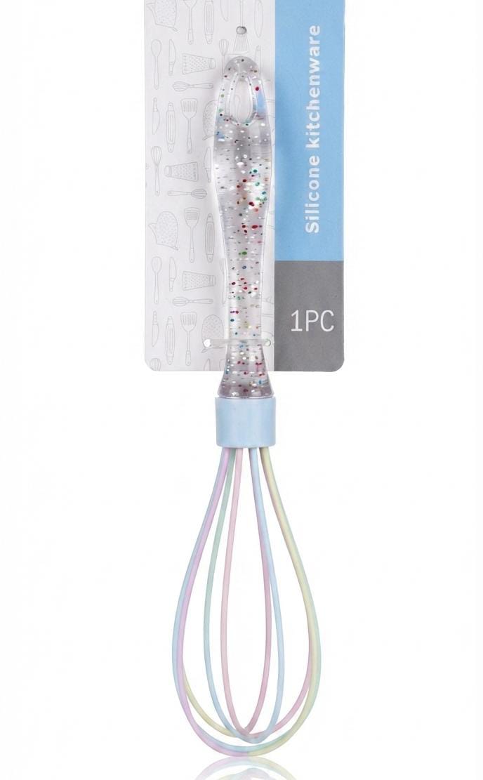 Silicone Kitchen Whisk – Colorful Balloon Egg Beater & Mixing Whisk