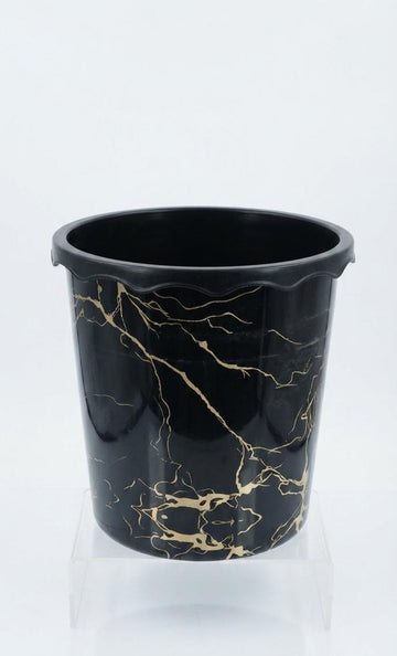 Black Marble Print Storage Basket – Decorative Home & Kitchen Organizer