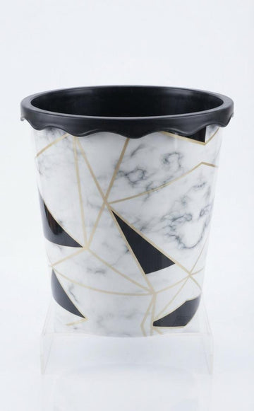 White Marble Print Storage Basket – Decorative Home & Kitchen Organizer