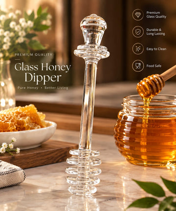 Acrylic Honey Dipper Stick – Honey Drizzler & Dispenser