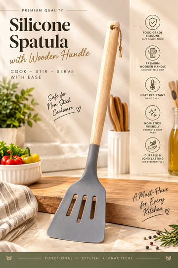 Silicone Spatula – Heat Resistant Non-Stick Cooking & Baking Tool