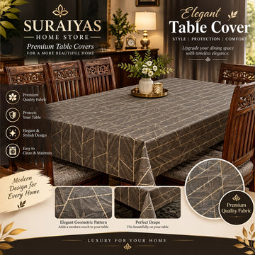 Dining Table Cover | Stylish Geometric Table Cover – Suraiyas Home Store