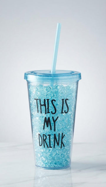 Reusable Acrylic Cold Cup with Straw & Lid | BPA-Free Iced Coffee, Juice & Smoothie Tumbler